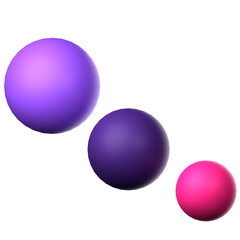 3d icon pilates ball isolated on the white background