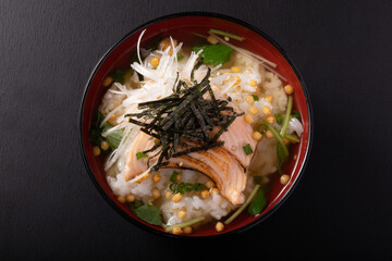 トラウトサーモンの茶漬け