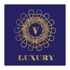 Luxury vintage crest logo. Calligraphic royal emblems and elements elegant decor. Vector crest monogram ornament for letter. Luxury logo template design vector illustration. Royal monogram crest brand