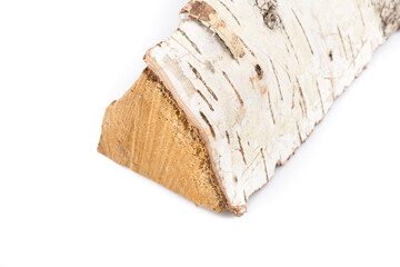Birch firewood log