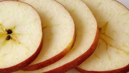Naklejka na ściany i meble A collection of apple slices.
