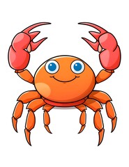 a cartoon of a crab