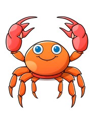a cartoon of a crab