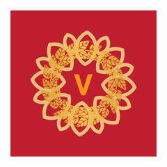 Luxury vintage crest logo. Calligraphic royal emblems and elements elegant decor. Vector crest monogram ornament for letter. Luxury logo template design vector illustration. Royal monogram crest brand