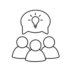 Collaboration idea icon vector set. entrepreneurship illustration sign collection. collaborate symbol.