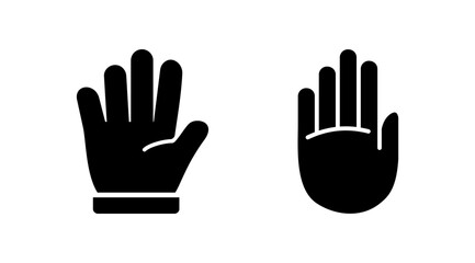 Hand icon vector. hand symbols. palm