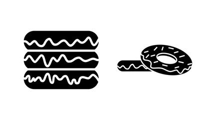 Donut icon vector. doughnut icon. donut logo