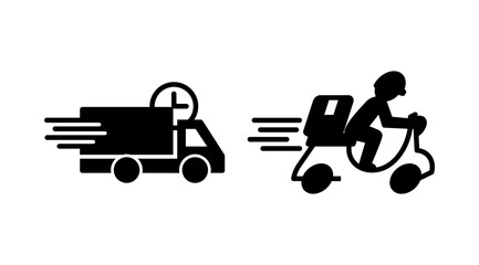 Delivery icon vector. Shipping fast delivery icon