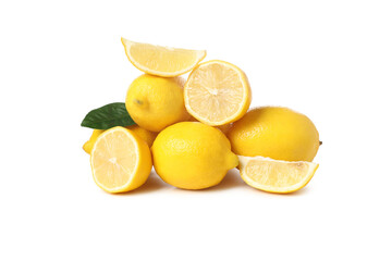 PNG, citrus fruit - delicious lemon, isolated on white background