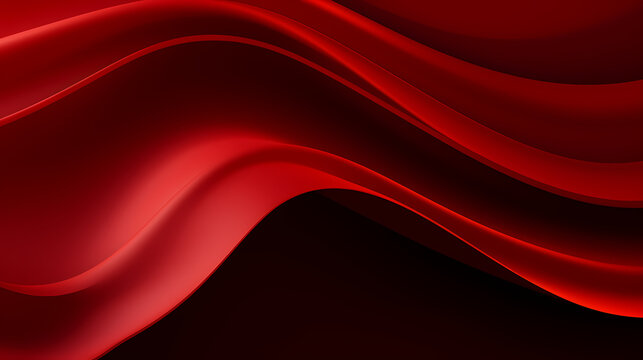 Abstract Dark Red curve shapes background. luxury wave. Smooth and clean subtle texture creative design. Suit for poster, brochure, presentation, website, flyer. vector abstract design element © panida
