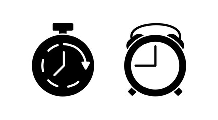 Clock icon. Time icon vector. Clock icon in trendy flat style isolated