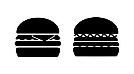 Burger icon vector. hamburger logo icon. fast food icon