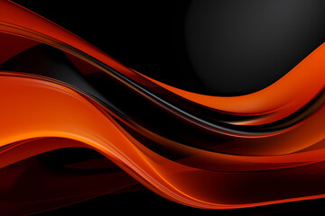 Abstract Orange curve shapes background. luxury wave. Smooth and clean subtle texture creative design. Suit for poster, brochure, presentation, website, flyer. vector abstract design element