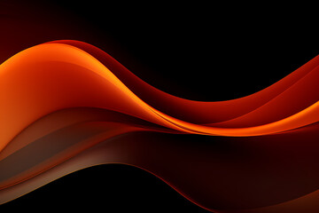 Fototapeta premium Abstract Orange curve shapes background. luxury wave. Smooth and clean subtle texture creative design. Suit for poster, brochure, presentation, website, flyer. vector abstract design element