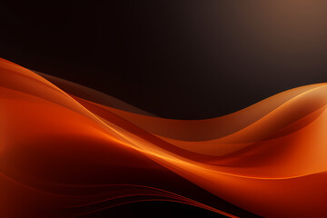 Abstract Orange curve shapes background. luxury wave. Smooth and clean subtle texture creative design. Suit for poster, brochure, presentation, website, flyer. vector abstract design element