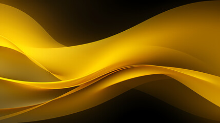 Abstract Yellow curve shapes background. luxury wave. Smooth and clean subtle texture creative design. Suit for poster, brochure, presentation, website, flyer. vector abstract design element