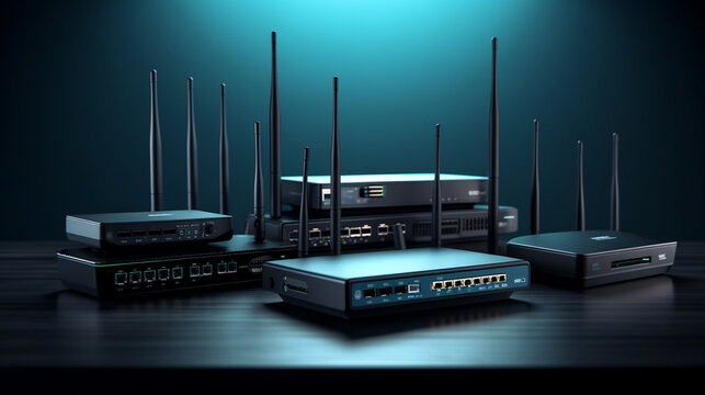 Modems and Routers, 4K, High Quality