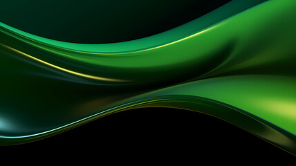 Abstract Dark Green curve shapes background. luxury wave. Smooth and clean subtle texture creative design. Suit for poster, brochure, presentation, website, flyer. vector abstract design element