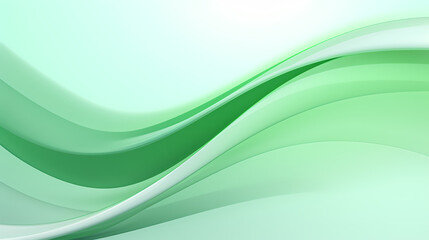 Abstract Green curve shapes background. luxury wave. Smooth and clean subtle texture creative design. Suit for poster, brochure, presentation, website, flyer. vector abstract design element