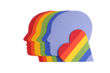 PNG, Pride and LGBTQ, isolated on white background