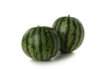 PNG, fresh and juicy summer fruit - watermelon isolated on white background