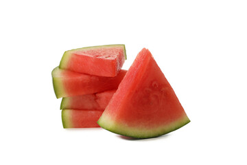 PNG, fresh and juicy summer fruit - watermelon isolated on white background