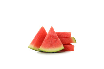 PNG, fresh and juicy summer fruit - watermelon isolated on white background