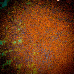 Rust texture as metal plate background