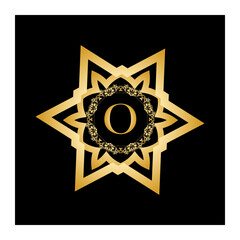 Luxury vintage crest logo. Calligraphic royal emblems and elements elegant decor. Vector crest monogram ornament for letter. Luxury logo template design vector illustration. Royal monogram crest brand