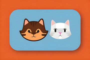 Obraz premium cat icon.Generative AI