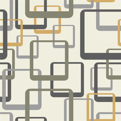 Abstract rhomb seamless pattern. Repeating gold square backdrop. Random rhombus. Background golden printed. Geometric texture. Repeated printing. Repeat pattern for design prints. Vector illustration