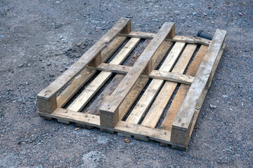 old broken wooden pallet