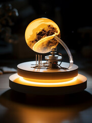 Lampada futuristica ispirata ai pianeti