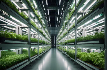 Interior Futuristic Hydroponic Farm - 5