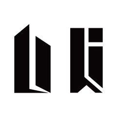 construction logo with letter L I