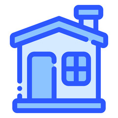 house icon in bluetone style