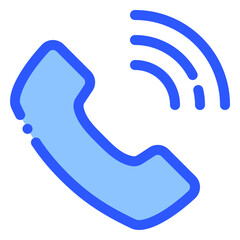 phone call icon in bluetone style