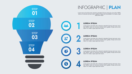 Infographic template for presentations and features data visualization includes a process chart with diagrams, steps, options. The concept for marketing through illustrations for drive to success.