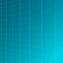 Visualizing the Future Geometric Grid Vector Background with Blue Mesh and Perspective Grid Wireframe