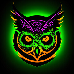 Esport Team Logo Design, Owl Symbolt Generated by AI