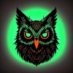 Esport Team Logo Design, Owl Symbolt Generated by AI