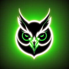 Obraz premium Esport Team Logo Design, Owl Symbolt Generated by AI