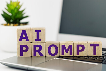 ai prompt. artificial intelligence ai service concept