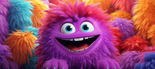 cute funny monster