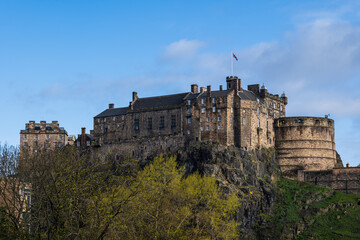 Fototapeta na wymiar Edinburgh Castle In Scotland