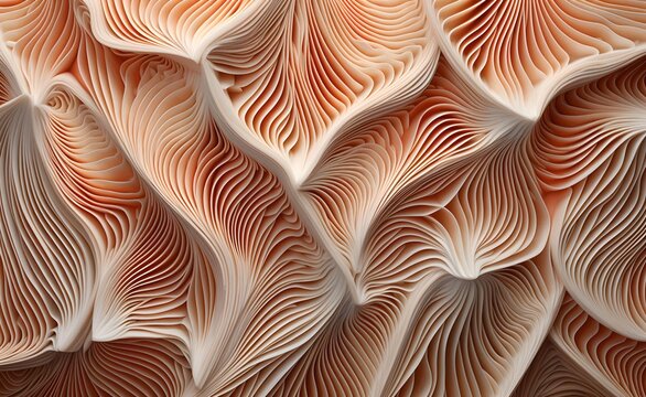 Biomimicry organic minimalist structure capillary pattern background. Generative AI.