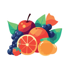 Fresh organic fruit symbolizes healthy eating