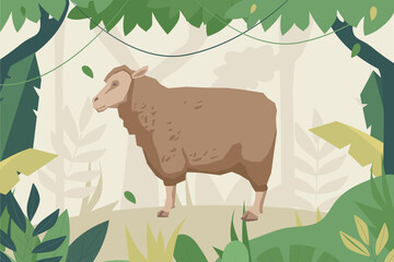 animals vector color picture for drawing kid including elephant deer tiger goat giraffe horse squirrel rabbit cow pig zebra sheep rhino bear