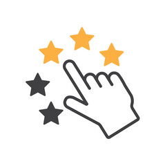 Customer review rating with 5 stars. 