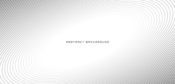 White minimalist techno abstract background overlap layer on bright space with stripes decoration. Modern graphic design element oval style concept for banner, flyer, card, or brochure cover